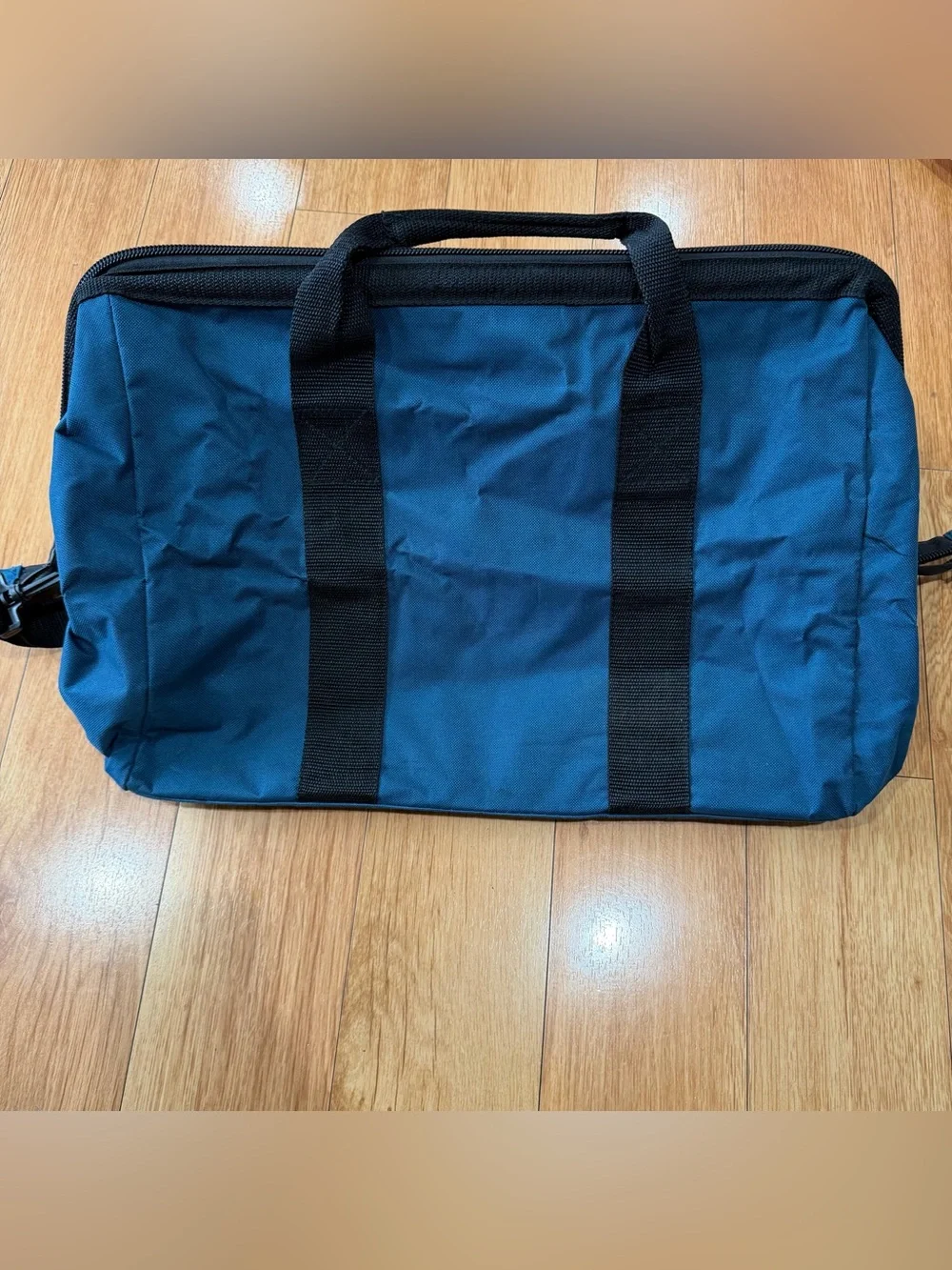 Ryobi Tool Bag Original Blue Opens Wide Handle Zip Top Large Canvas Contractor